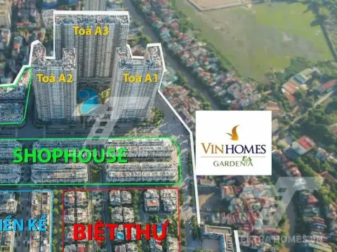 Cho thuê shophouse khối đế chung cư Vin Gardenia Hàm Nghi