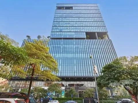 Mặt trước tòa văn phòng Leadvisors Tower 643 Phạm Văn Đồng