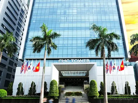 Toàn cảnh mặt trước tòa CMC Tower 11 Duy Tân