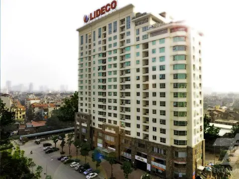 Toàn cảnh mặt ngoài tòa Lideco N09B1 Thành Thái