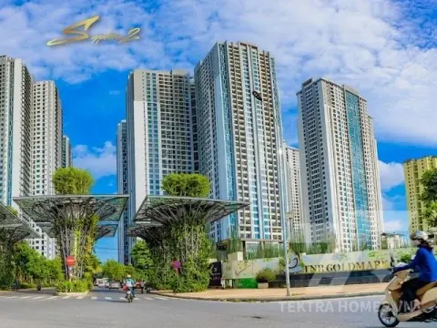 Toàn cảnh mặt trước tòa Goldmark City 136 Hồ Tùng Mậu