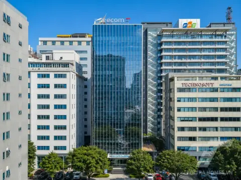 Toàn cảnh tòa Elcom Building 15 Duy Tân