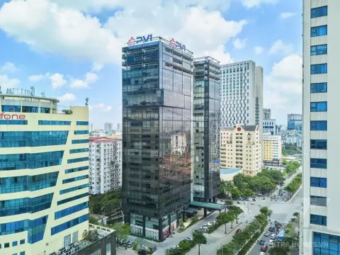 Toàn cảnh tòa văn phòng PVI Tower 01 Phạm Văn bạch