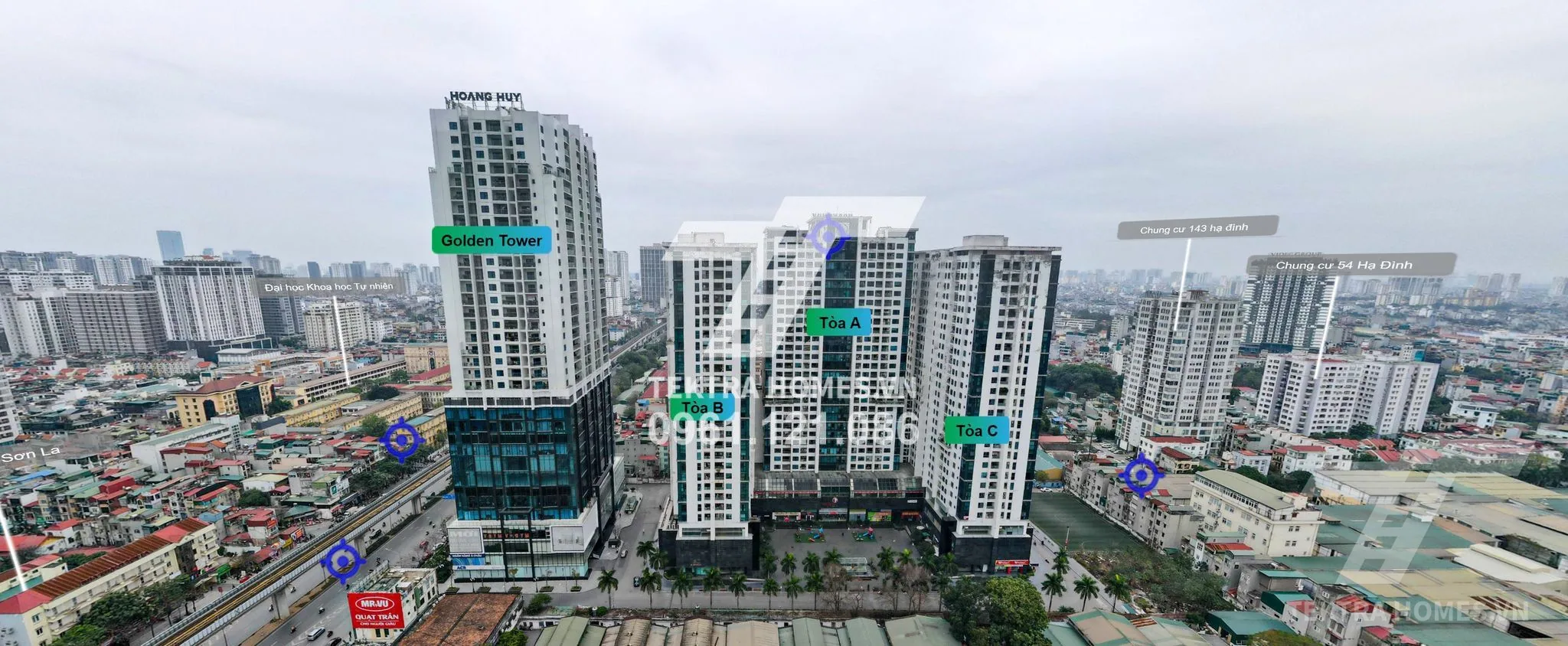 Không gian 2 tại Cho thuê sàn thương mại - văn phòng | Gold Tower - Tòa nhà Hoàng Huy | 275 Nguyễn Trãi