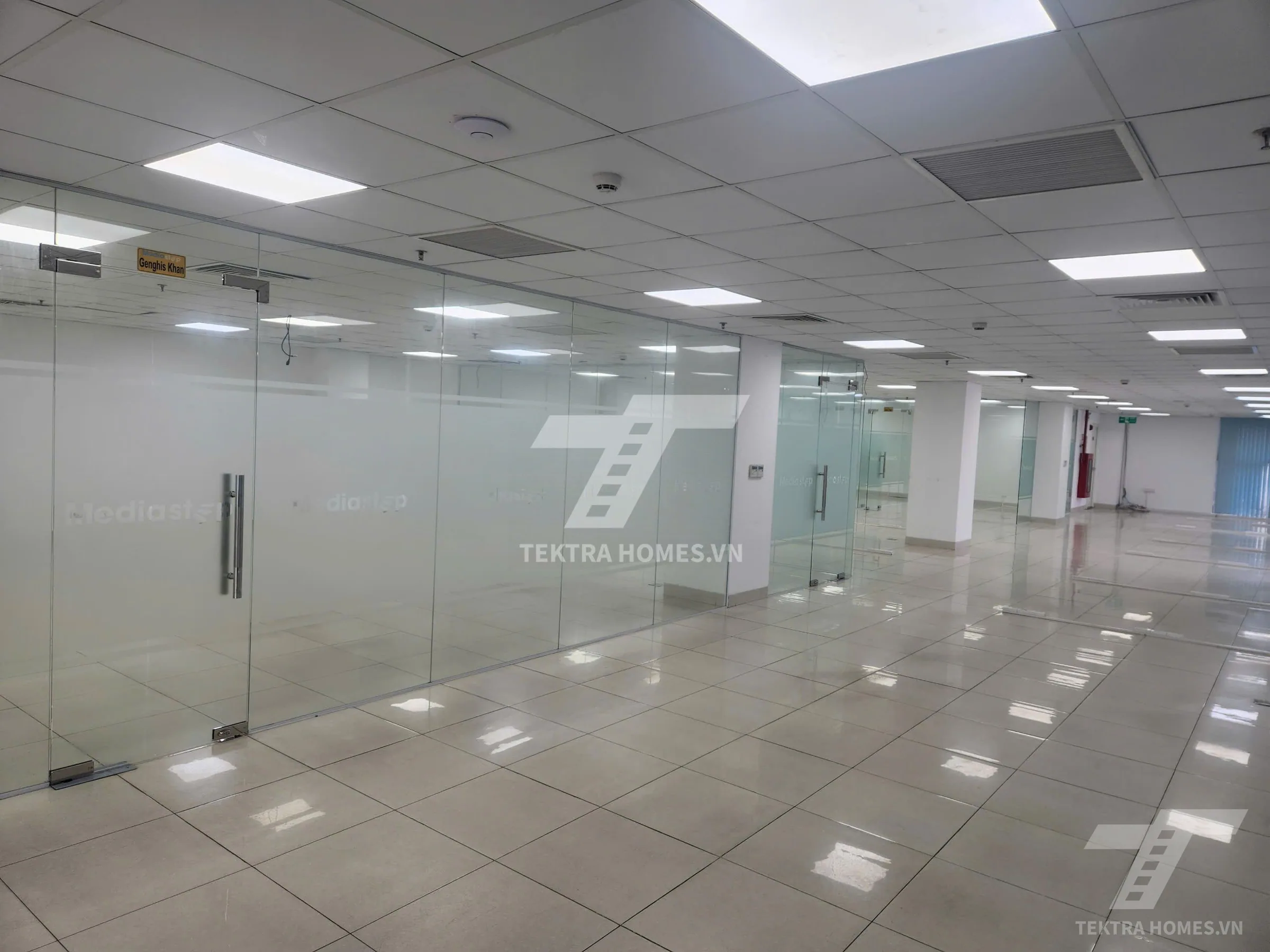 Diện tích văn phòng trống tòa 19 Lê Thanh Nghị