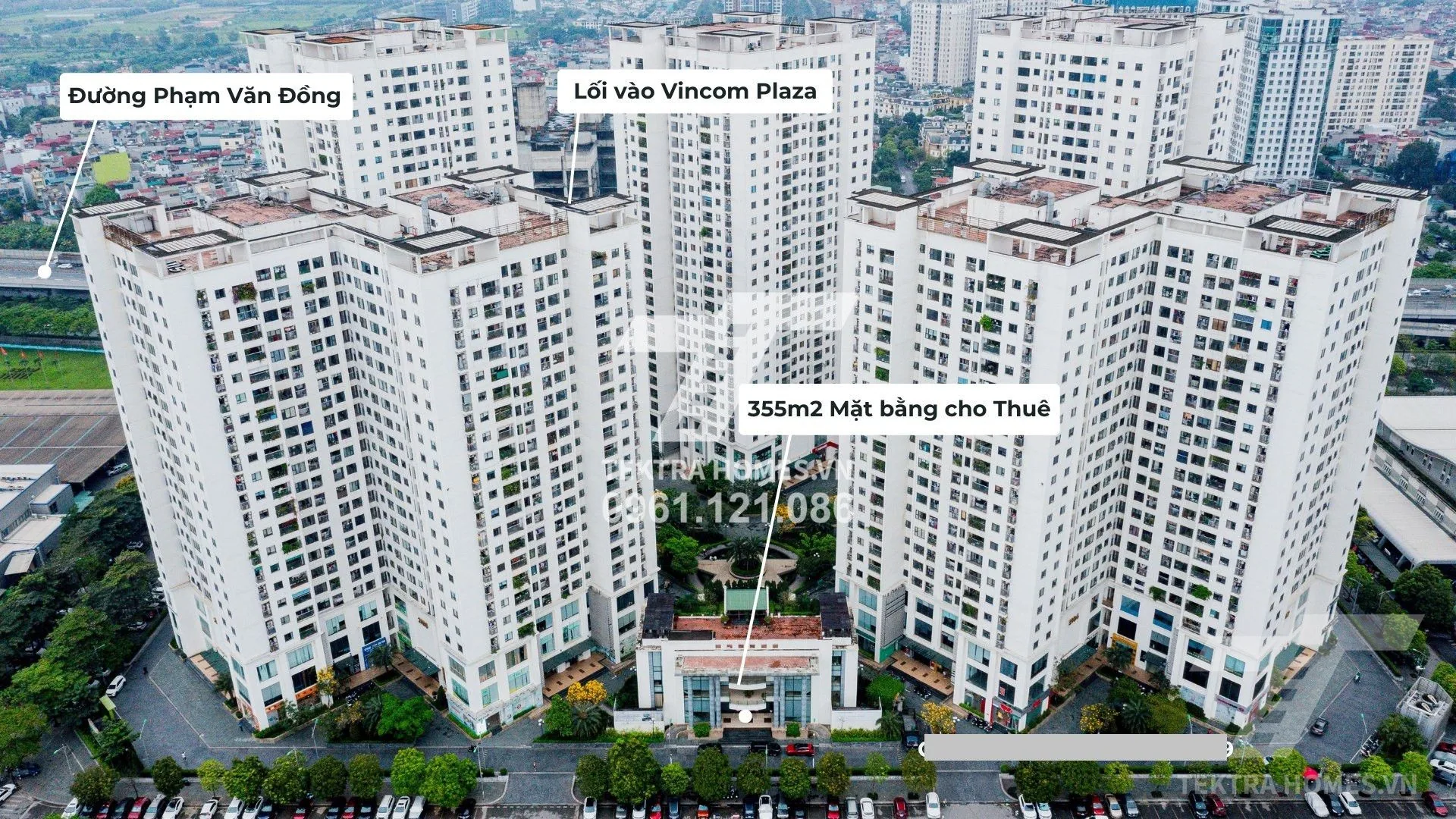 Cho thuê mặt bằng tầng 1 tại khu Green Star, Phạm Văn Đồng
