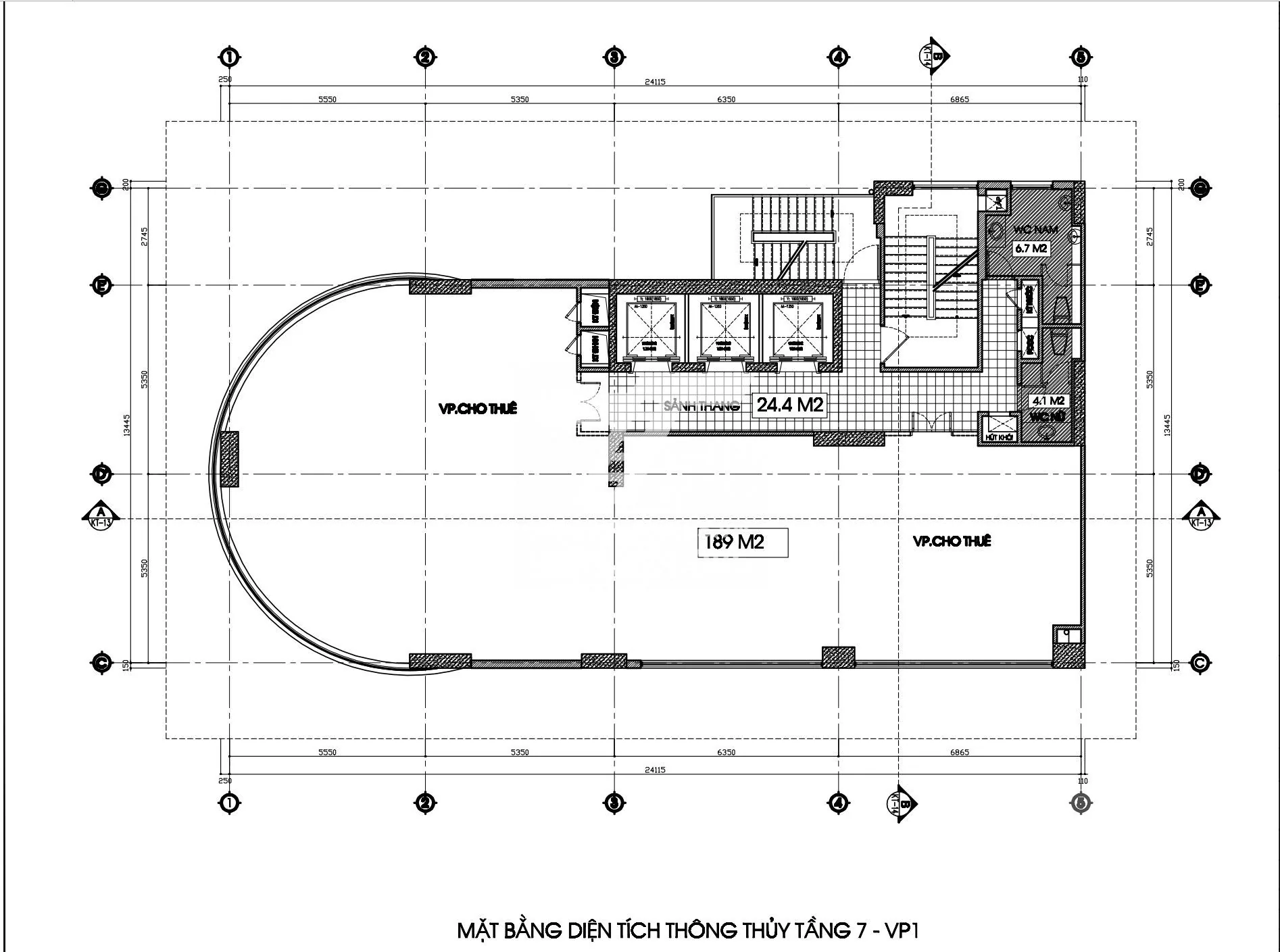 Không gian 4 tại Cho thuê sàn văn phòng hạng B | VP1 VP2 Sun Square | 21 Lê Đức Thọ