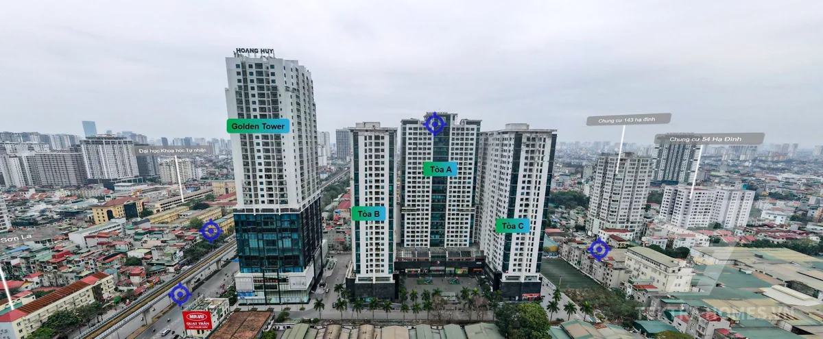 Các tòa nhà thuộc tòa Gold Tower 275 Nguyễn Trãi