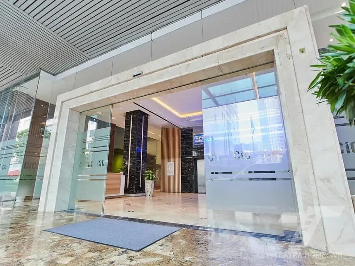 Mặt cửa ra vào tòa CIC Tower Số 01 Nguyễn Thị Duệ