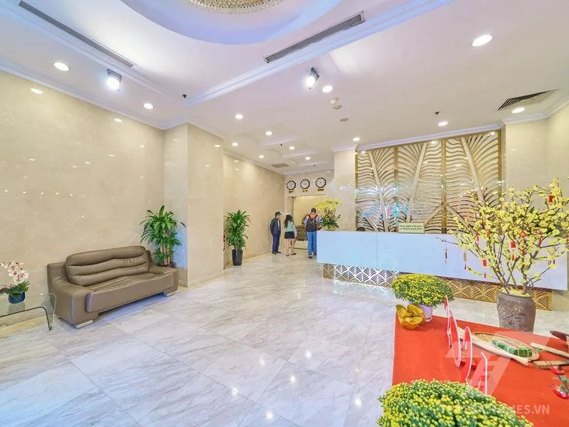 Sảnh chờ khách tòa Hòa Bình Tower 106 Hoàng Quốc Việt