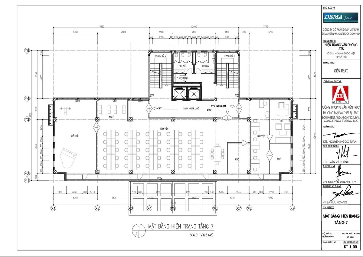 Bản vẽ tòa ATS Building 252 Hoàng Quốc Việt