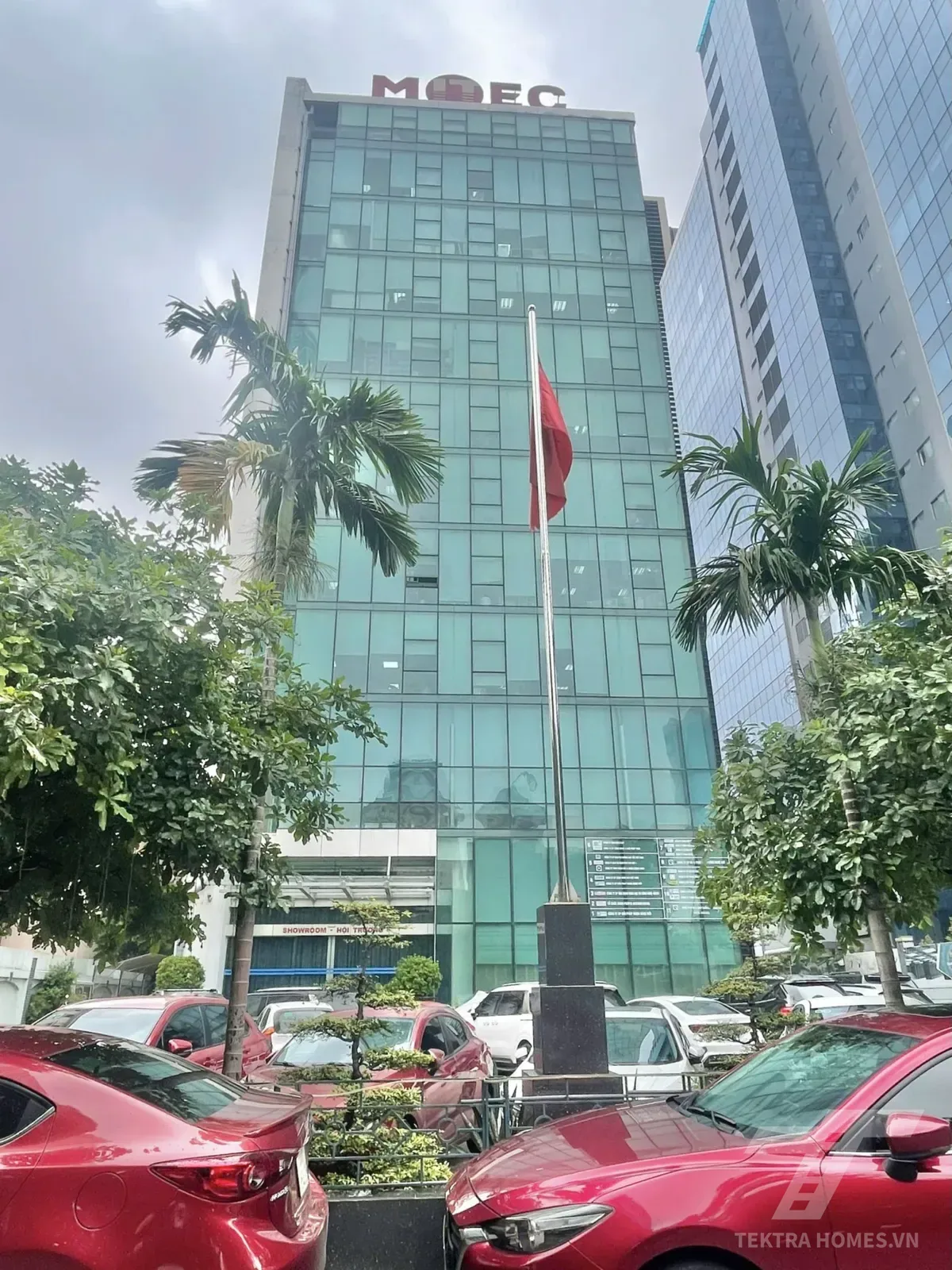 Toàn cảnh mặt ngoài tòa Mitec Tower Dương Đình Nghệ