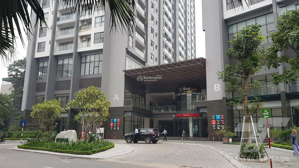 Toàn cảnh mặt trước tòa Green Pearl 378 Minh Khai
