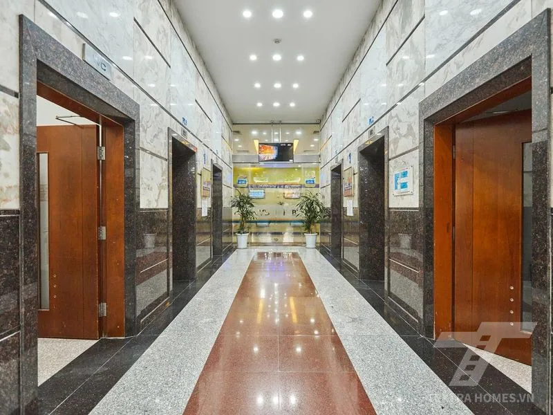 Khu vưc thang máy tòa VIT Tower 519 Kim Mã