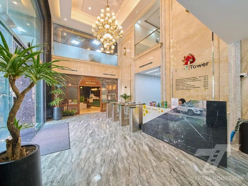 Khu vực lễ tân  tòa Web3 Tower 15/4 Duy Tân