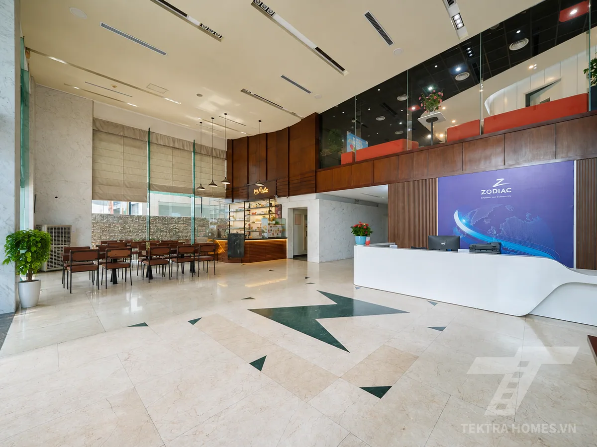Khu vực đón tiếp khách tòa Zodiac Building 01/19 Duy Tân