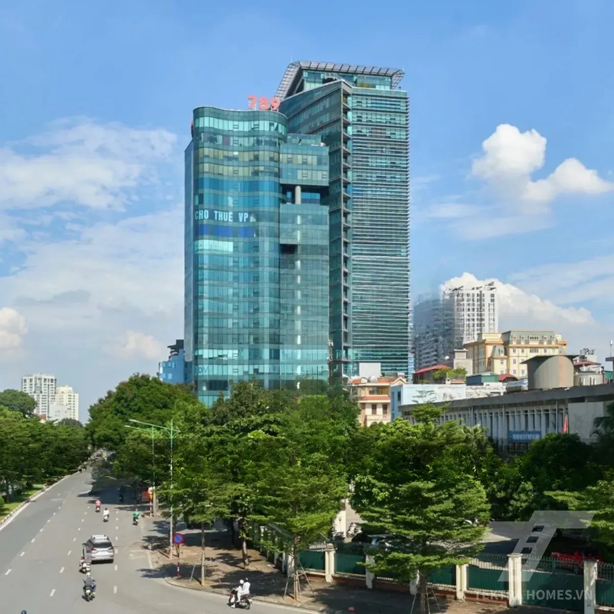 Mặt ngoài tòa 789 Tower 147 Hoàng Quốc Việt