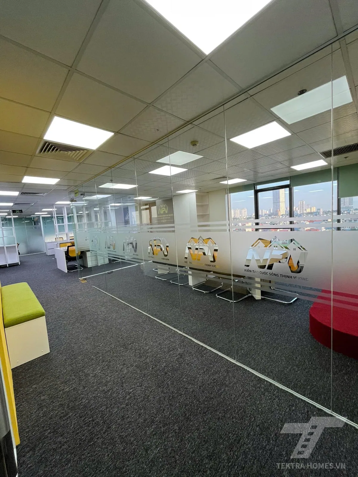 Mặt sàn diện tích trống tòa ADI Building (Vietcombank) Tố Hữu