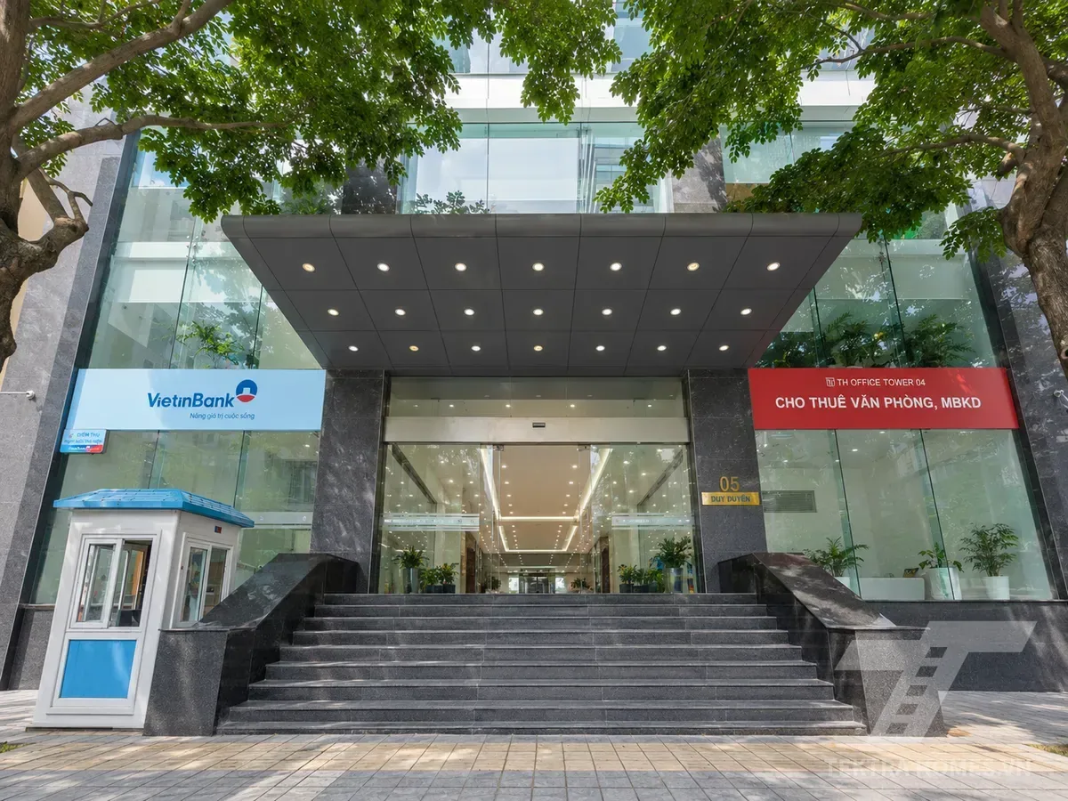 Mặt trước  tòa TH Tower 46 5/82 Duy Tân