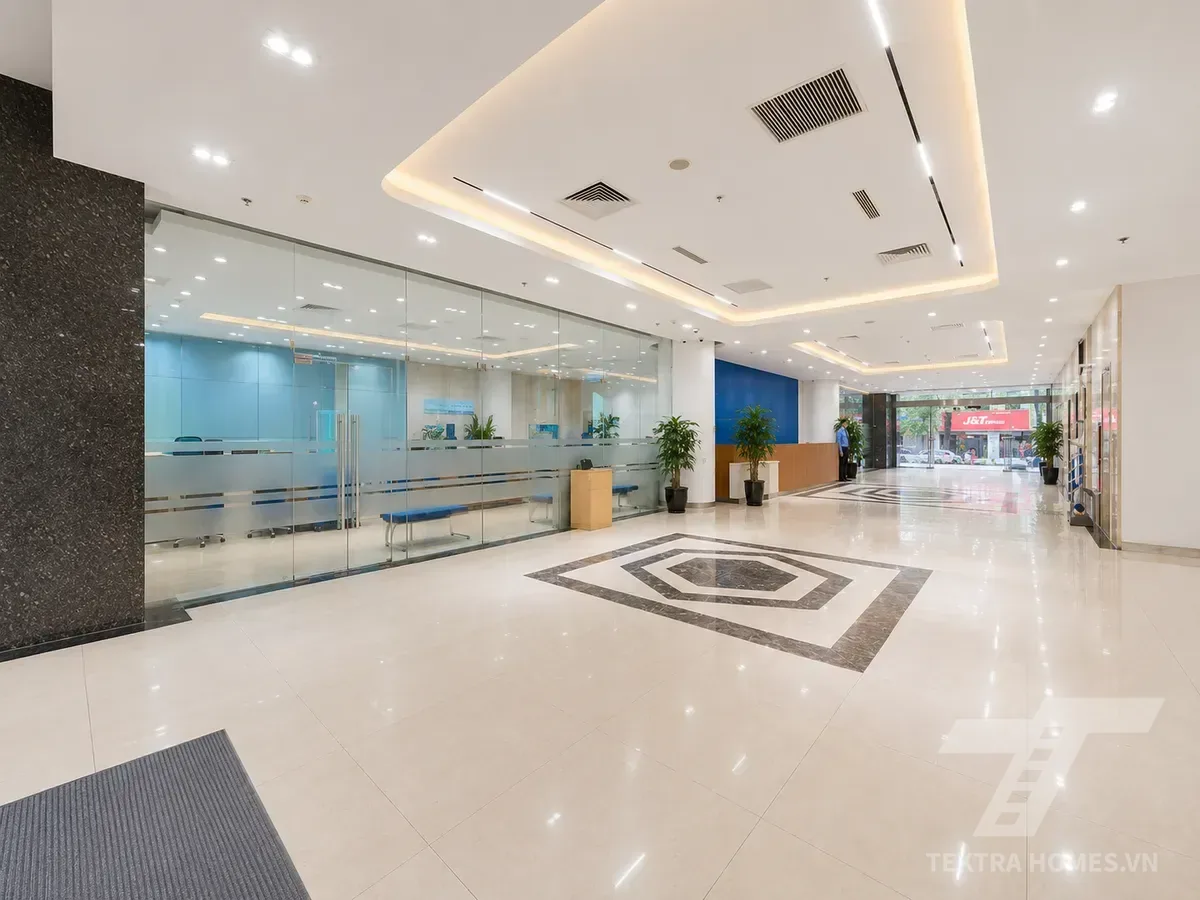 Mặt sảnh tòa TH Tower 46 5/82 Duy Tân