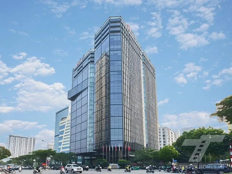 Mặt ngoài văn phòng PVI Tower 01 Phạm Văn bạch