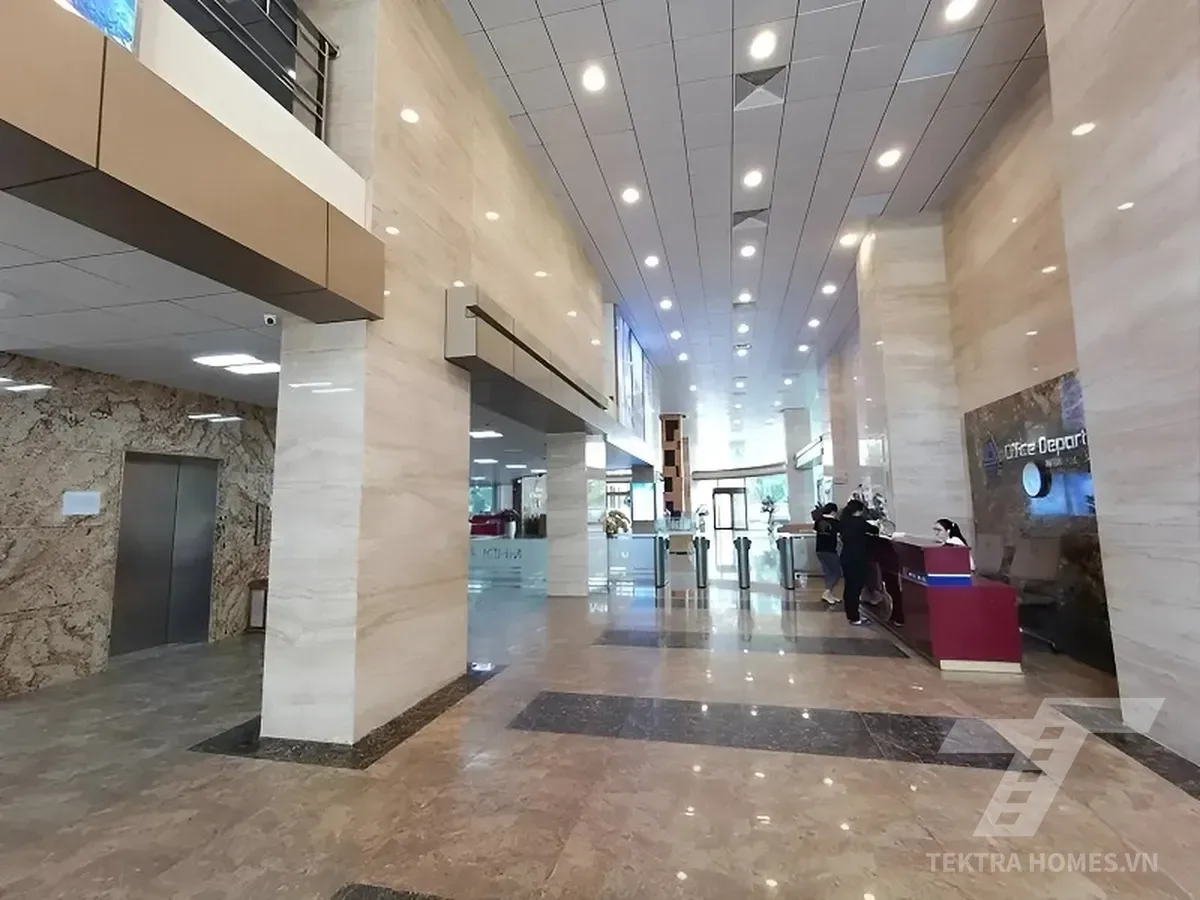 Khu vực lễ tân tòa MD Complex 68 Nguyễn Cơ Thạch