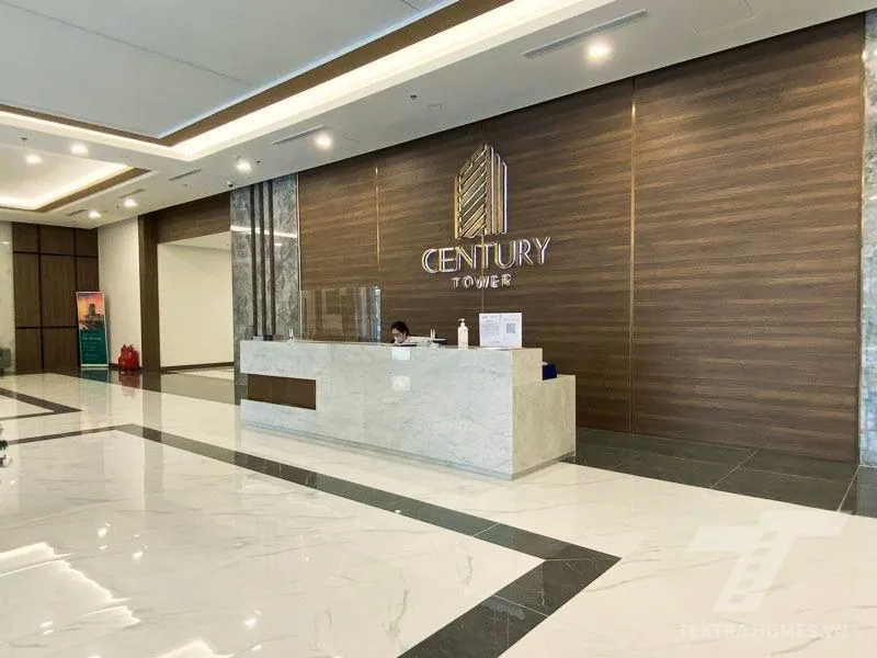 Khu vực lễ tân tòa Century Tower 458 Minh Khai