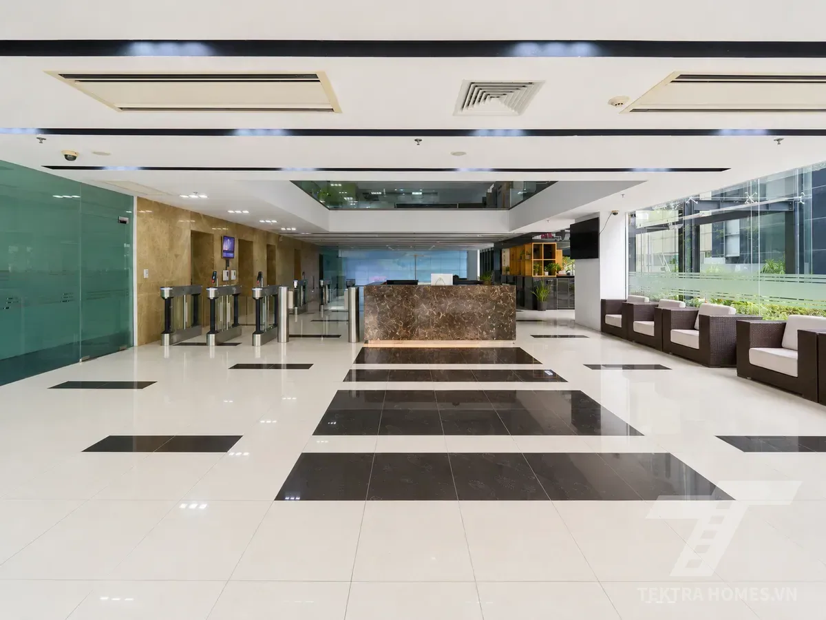 Sảnh tiếp khách tòa Elcom Building 15 Duy Tân