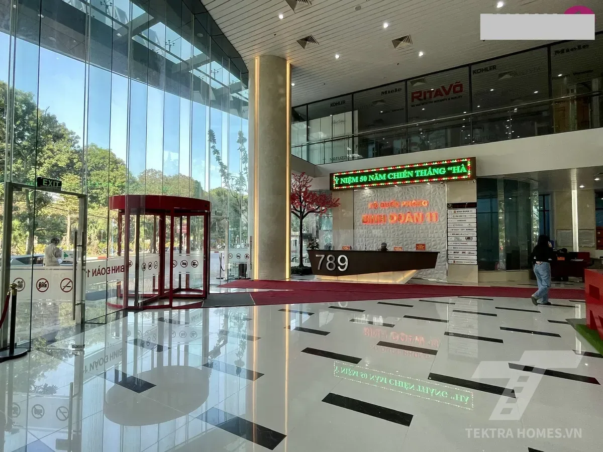Khu vực lễ tân tòa 789 Tower 147 Hoàng Quốc Việt