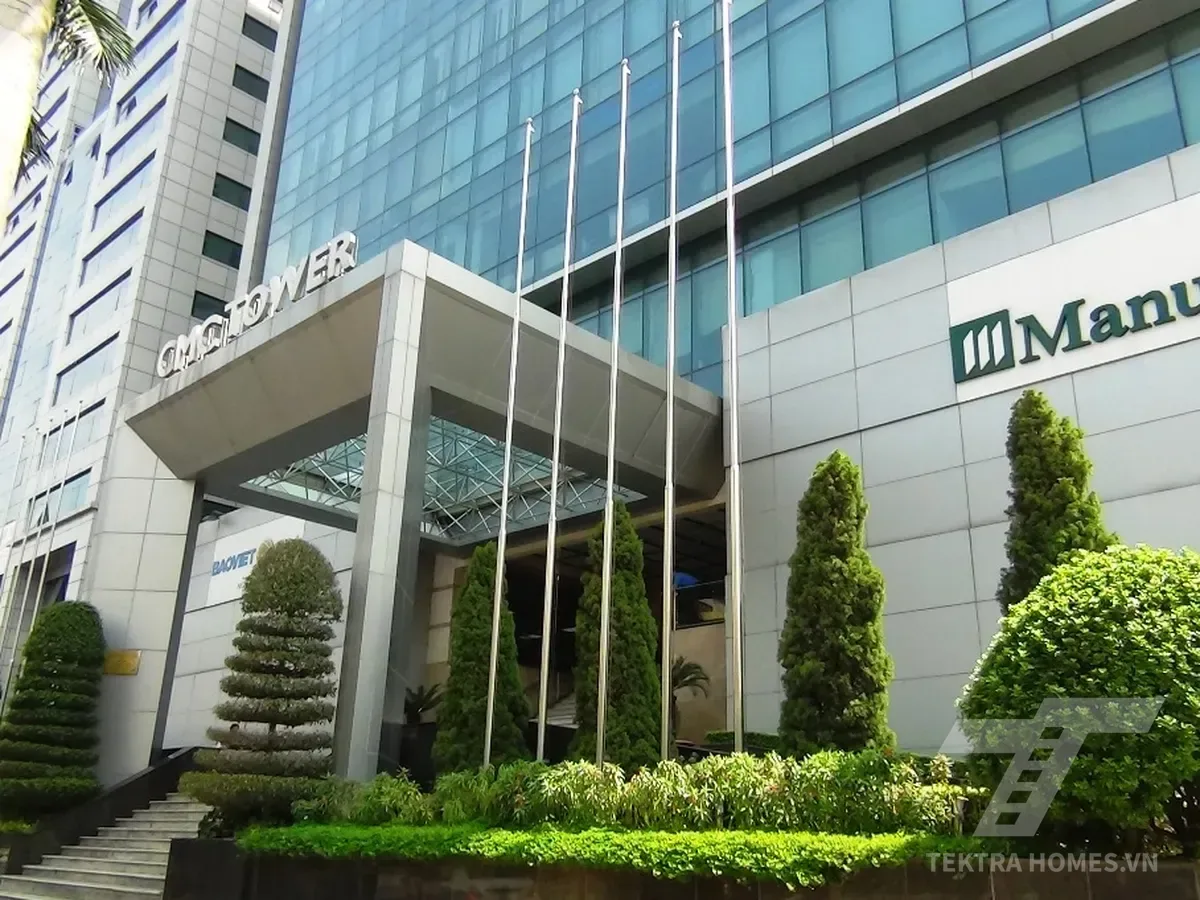 Lối ra vào tòa CMC Tower 11 Duy Tân