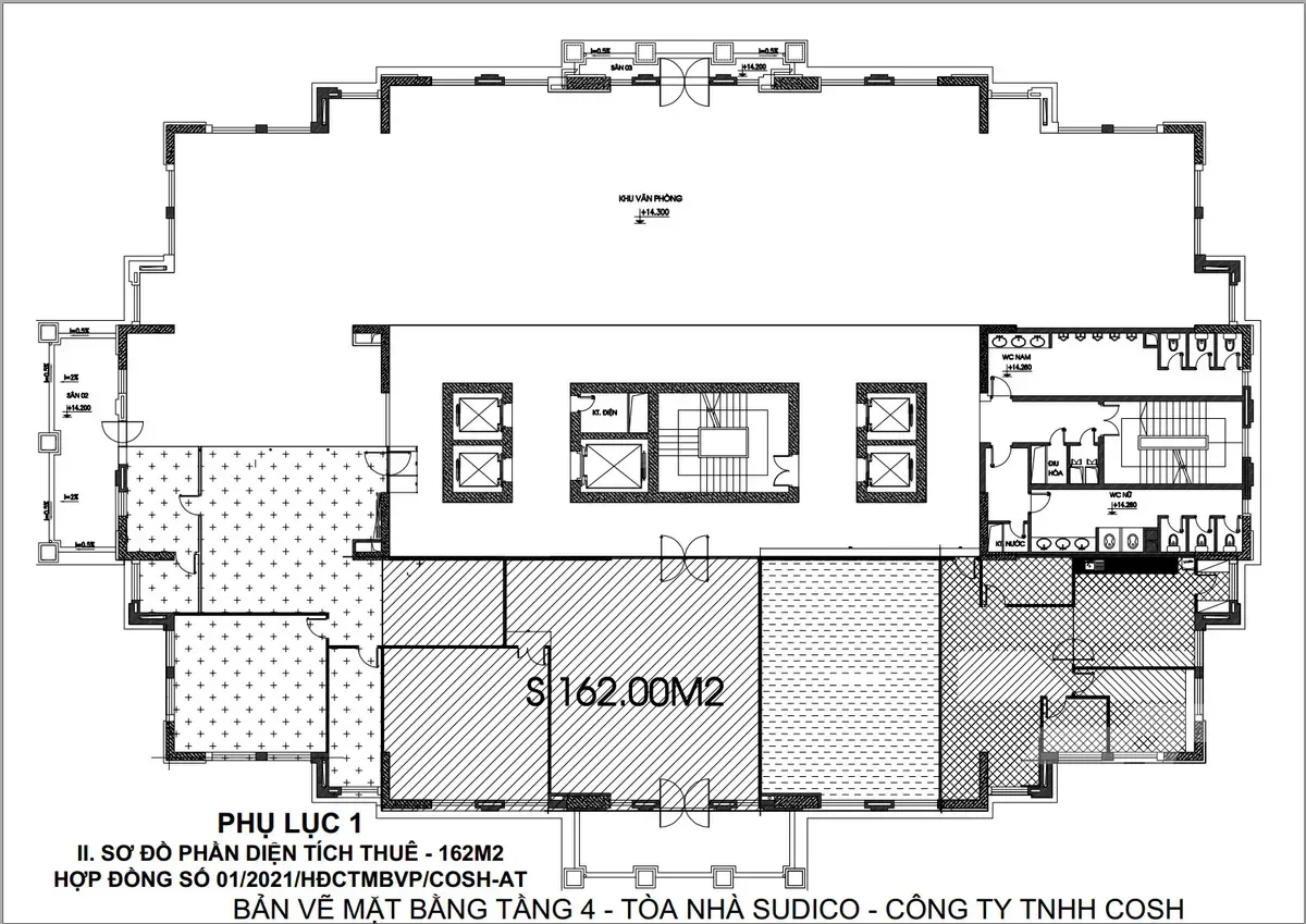 Bản vẽ tòa Sudico Tower HH3 Mễ Trì