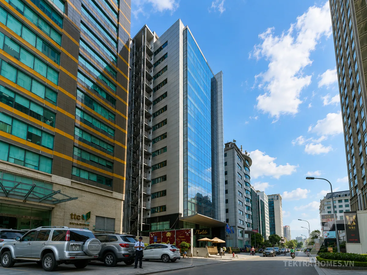 Toàn cảnh xung quanh tòa Zodiac Building 01/19 Duy Tân