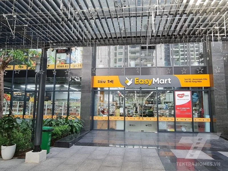 Mặt sảnh tòa Goldmark City 136 Hồ Tùng Mậu