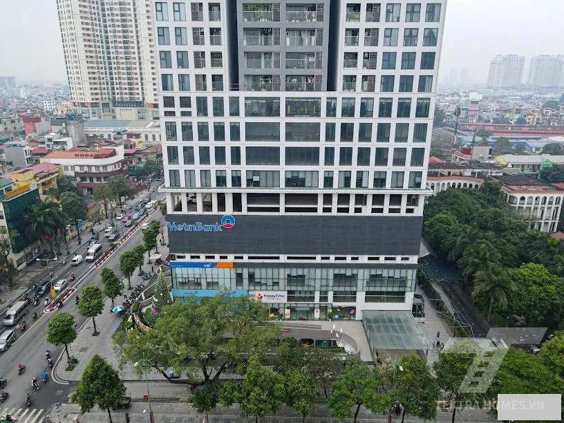 Mặt trước tòa Tháp thiên niên kỷ 04 Quang Trung