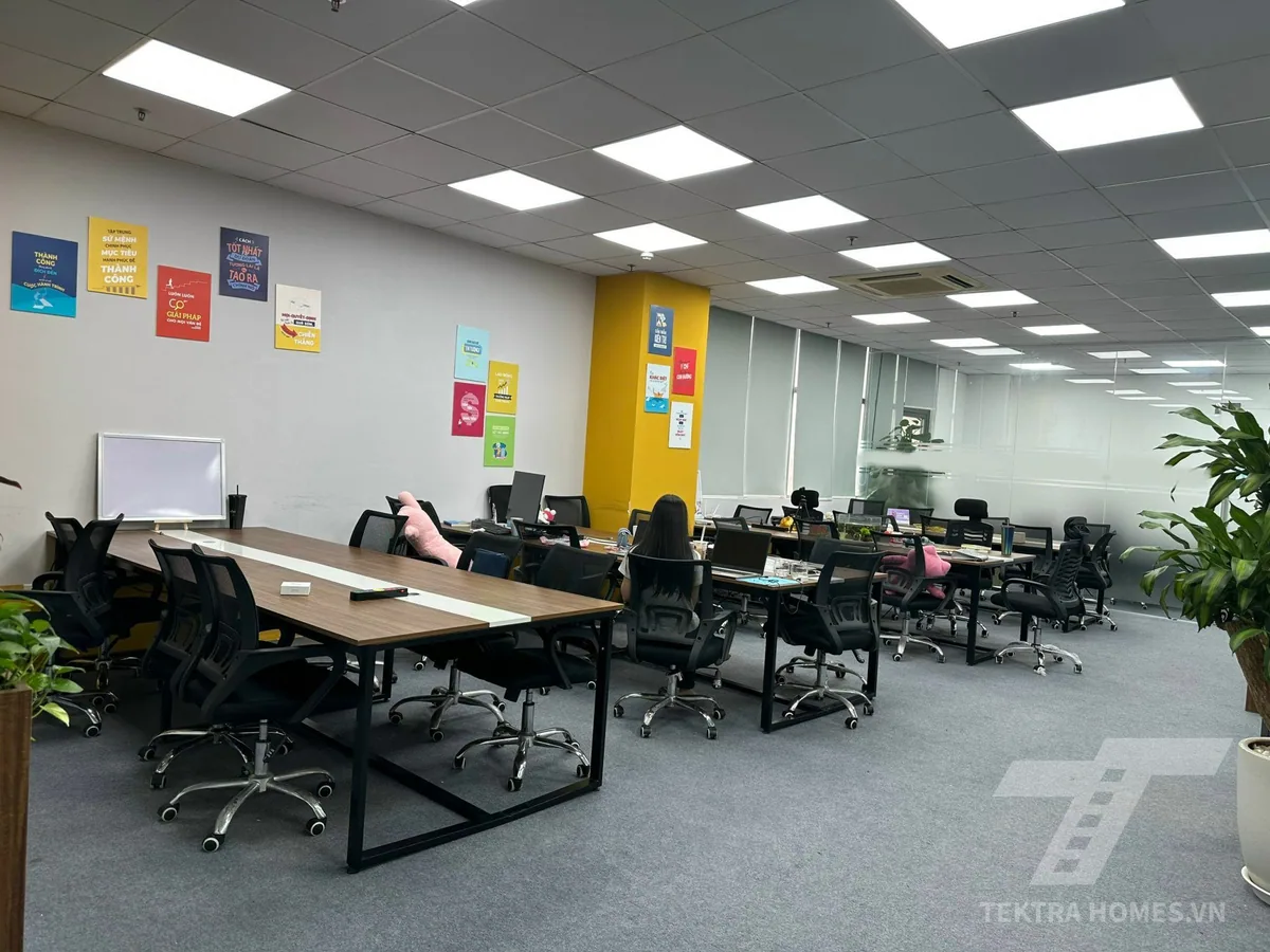 Diện tích mặt sàn trống tòa N07B3 Thanh Bình