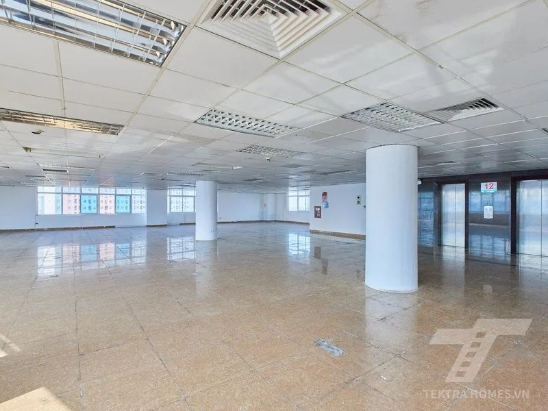Mặt sàn diện tích trống tòa An Phú Building 106 Hoàng Quốc Việt