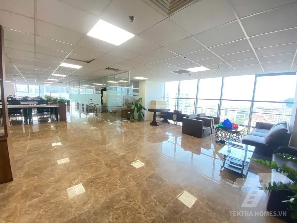 Mặt sàn diện tích trống tòa MD Complex 68 Nguyễn Cơ Thạch