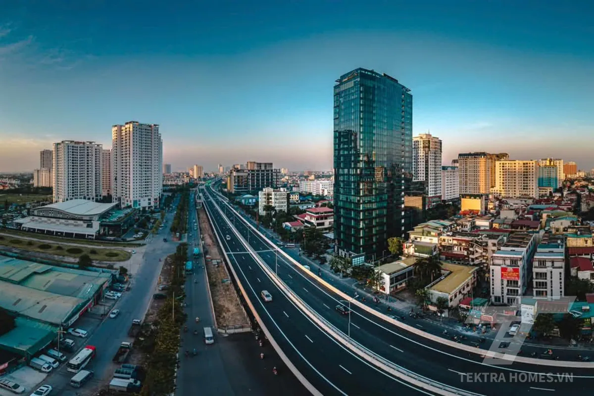 Toàn cảnh tòa văn phòng Leadvisors Tower 643 Phạm Văn Đồng