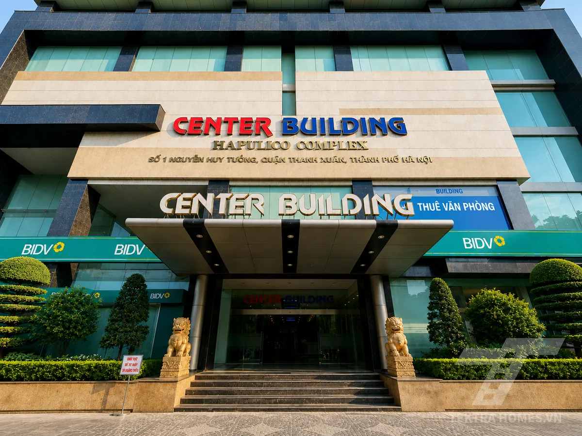 Mặt sảnh tòa Center Building 85 Vũ Trọng Phụng