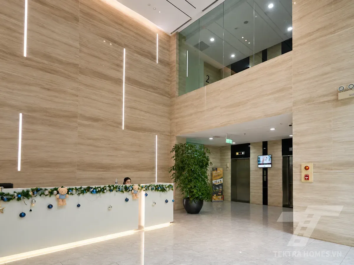 Khu vực lễ tân tòa ADG Tower 37 Lê Văn Thiêm