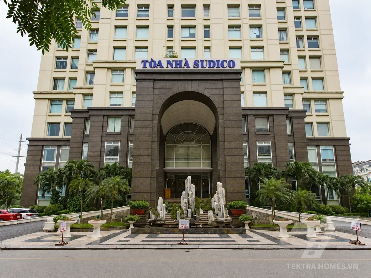 Mặt trước tòa Sudico Tower HH3 Mễ Trì
