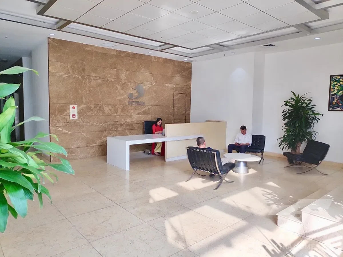 Khu vực lễ tân tòa Detech Tower1 8 Tôn Thất Thuyết
