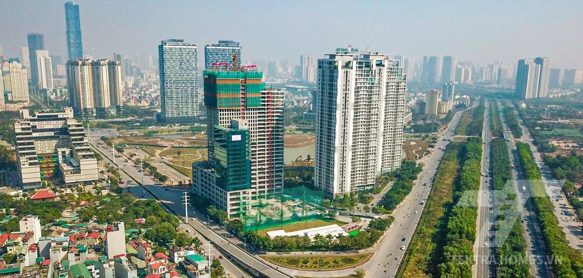 Toàn cảnh xung quanh tòa Mỹ Đình Pearl Đại Lộ Thăng Long