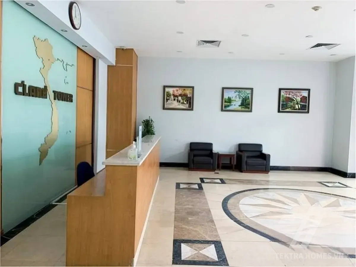 Quầy lễ tân tòa C'Land Tower 156 Xã Đàn 2
