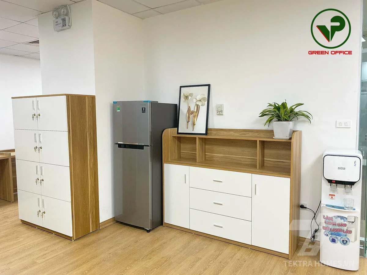 Khu vực pantry văn phòng trọn gói Green Office - ICON4 Tower