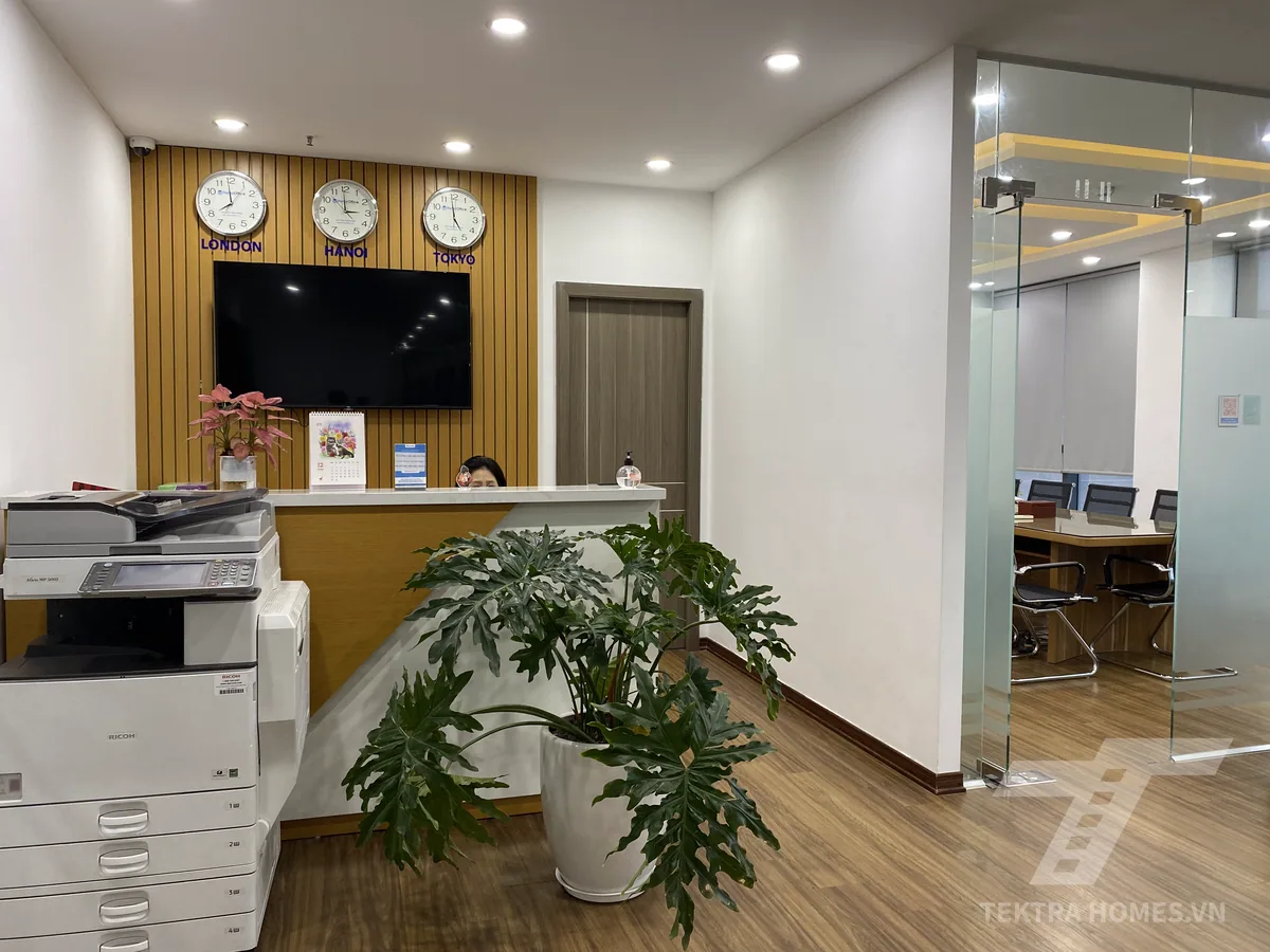 Khu vực lễ tân Hanoi Office - UDIC Riverside 1