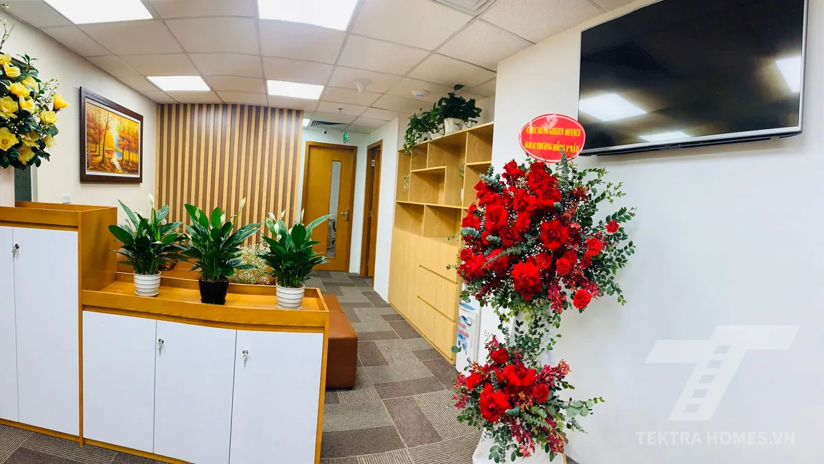 Khu vực tiếp khách văn phòng trọn gói Green Office - 3D Creative Center